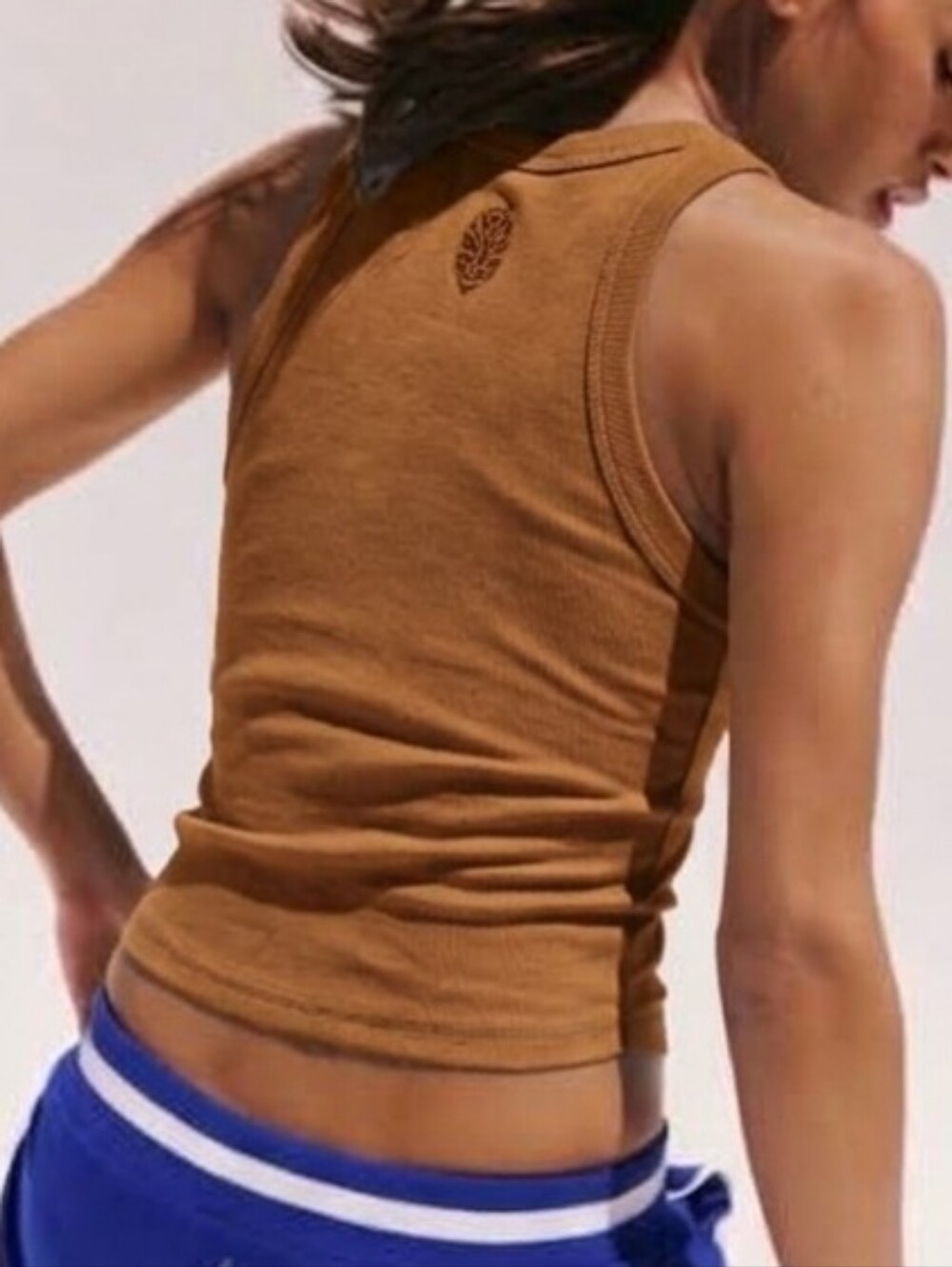 Free People Movement NWT Knockout Ribbed Tank Top Brown *Current